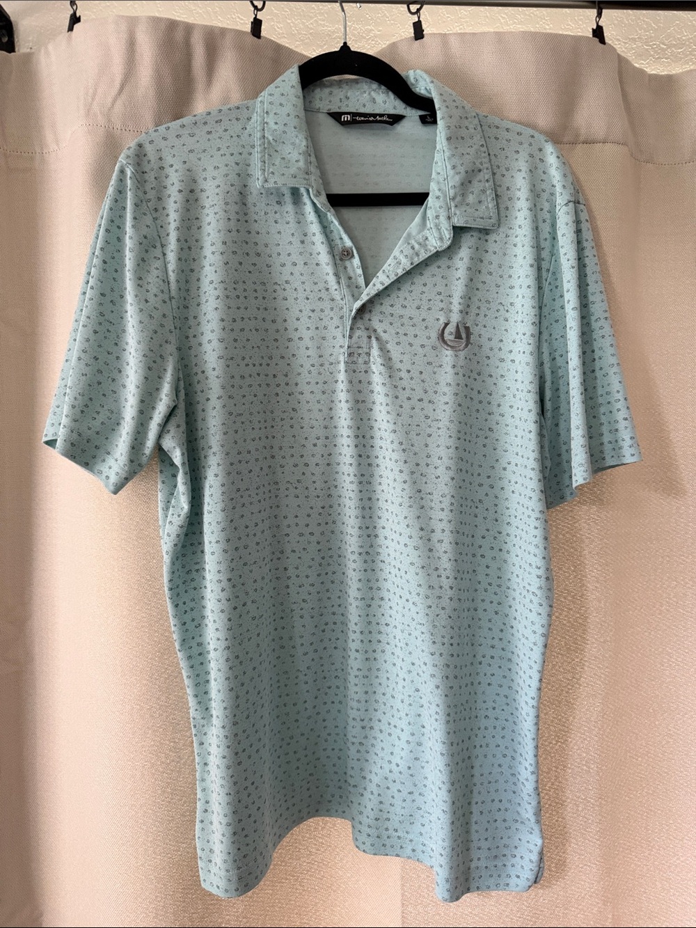 Travis Mathew Light Mint Green Horseshoe Bay Resort Austin Texas Polo